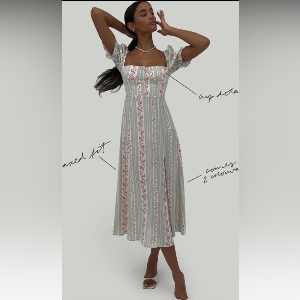 WeWoreWhat Floral MIDI dress